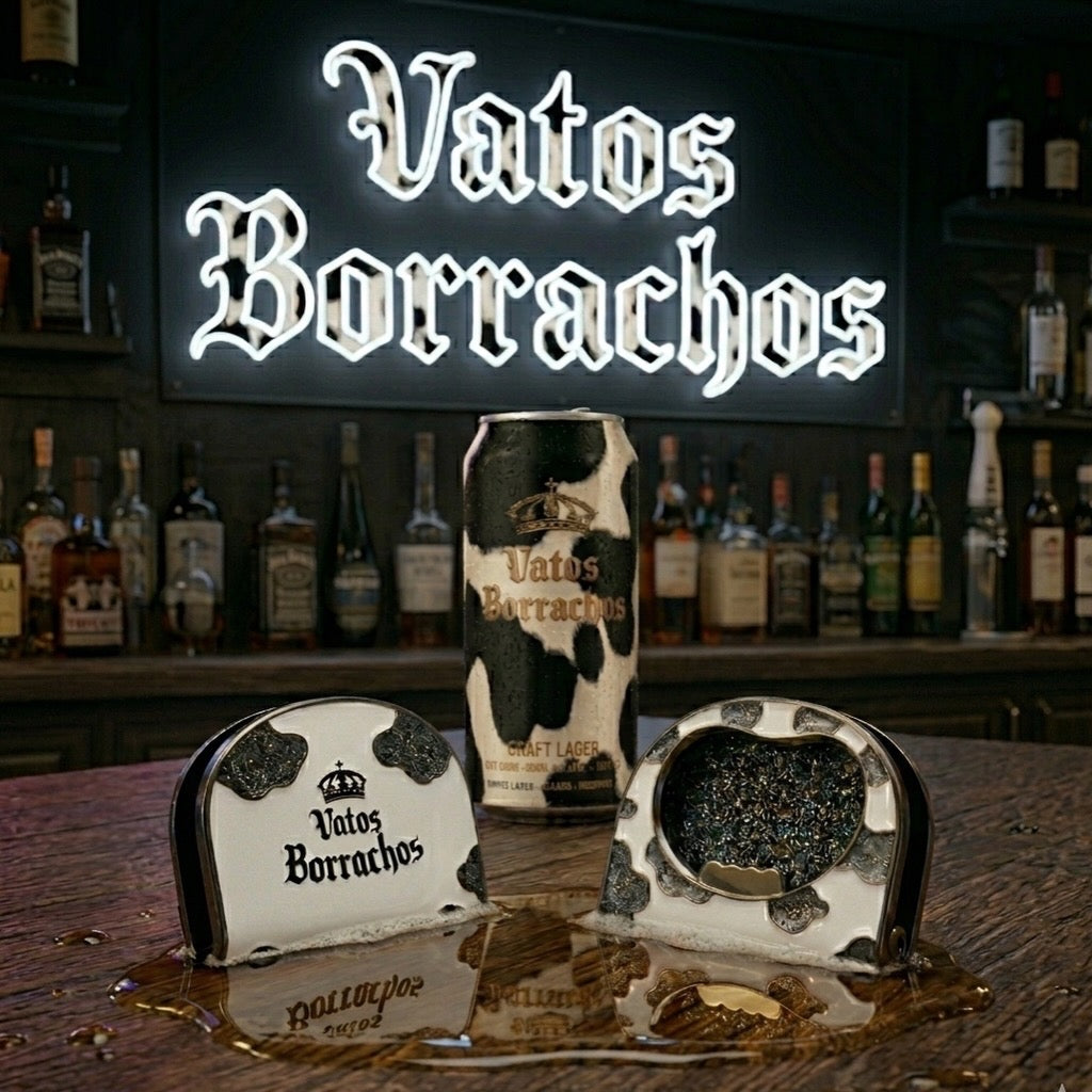 A Vatos Borrachos Cow print blip
